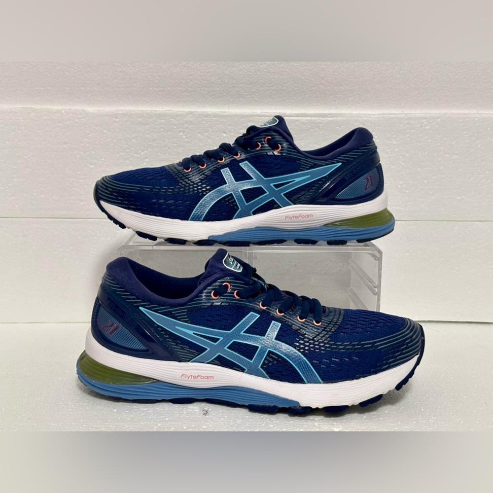 Asics Gel-Nimbus 21 Womens 8.5
Navy Blue Running Training Jogging
Shoes 1012A156